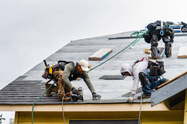 Professional Roofing technician working in Sweet Valley, PA